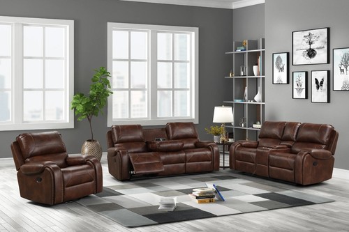 Oversized 3pc brown - brown, sofa